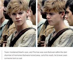 adored Thomas Brodie-Sangster's portrayl of Newt. He got it spot-on ...