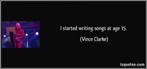 More Vince Clarke Quotes