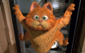 The movie version of Garfield, the comic-strip cat created by Jim ...