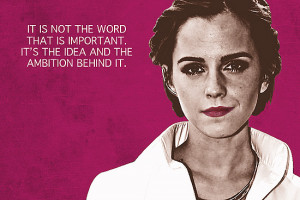 United Nations Women Goodwill Ambassador Emma Watson on feminism