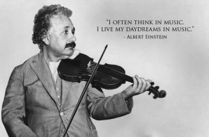 Albert Einstein thinks in music!
