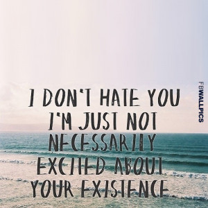 Hate U Quotes Wallpapers I dont hate you quote