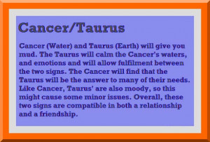 Cancer and Taurus Love Relationship