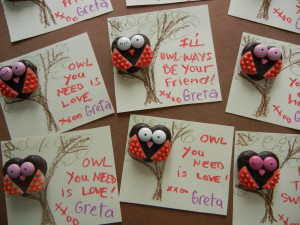 owl valentines....!