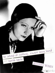 Greta Garbo, born September 18th 1905. More