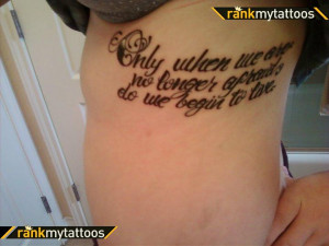 Favorite quote-Feminine Tattoo