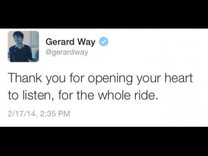 Gerard Way | quote/tweet