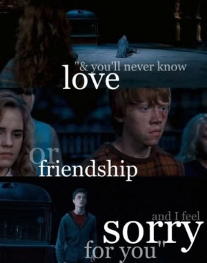 Harry Ron And Hermione Friendship Quotes Harry, hermione, and ron
