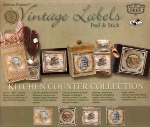 Melissa Frances: Vintage labels peel and stick Kitchen counter ...