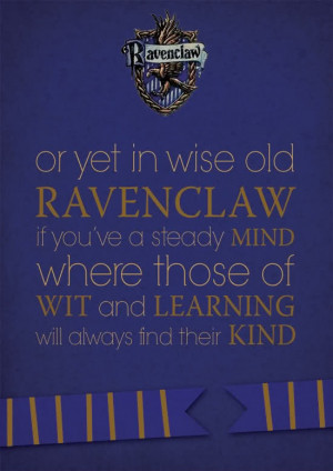Ravenclaw Sorting Hat Quote
