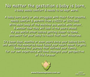 Premature birth defines your family....