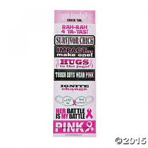 Breast Cancer Awareness Sassy Sayings Stickers