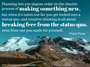 Quote] “…impose order on the chaotic process…”