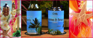 wedding koozies. With many different beach-theme watermarks, sayings ...