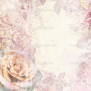 Vintage floral background - Stock Image