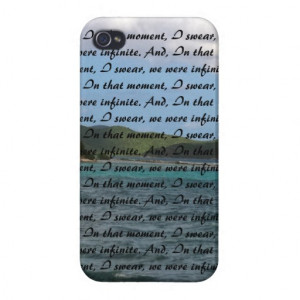 ocean-Infinite quote: Perks of Being a Wallflower iPhone 4/4S Case