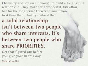 Build a Solid Relationship....