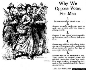 Why Men Shouldn't Vote, According To 1915 Suffragette Satire