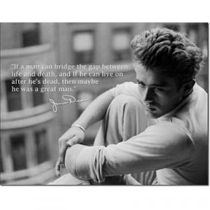 James Dean Great Man Quote Movie Retro Vintage Tin Sign