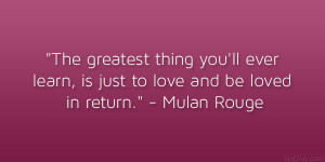 Mulan Rouge Memorable And