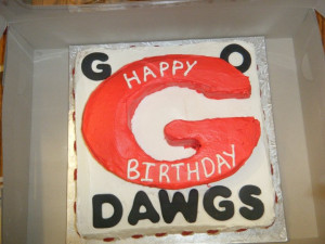 happy birthday bulldog cake