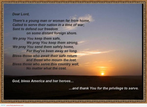... Bless America And Her Heroes And Thank You For The Privilege To Serve