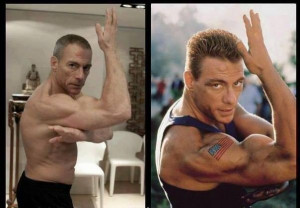 Jean-Claude Van Damme heute und vor 25 Jahren