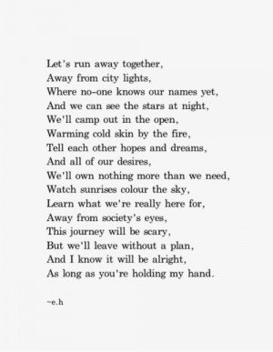 Let's run away. A guy who's also your best friend