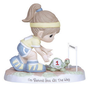 Details about ☆ New PRECIOUS MOMENTS Figurine GIRL RUN JOG Porcelain ...
