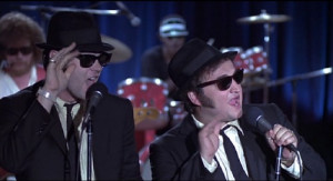 blues brothers wearing sunglasses