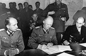 General Alfred Jodl Signs Unconditional Surrender to Allies in France ...