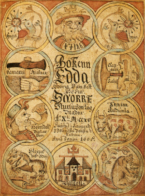 manuscript of Snorri Sturluson's Edda