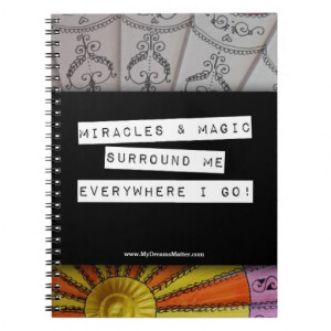 Positive Affirmation Miracle Magic Gratitude Rocks Note Books