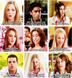 Mean Girls quotes, because every Pinterest user needs them somewhere.