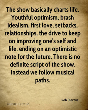 ... optimistic note for the future. There is no definite script of the