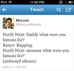 funny twitter quotes about North West baby name