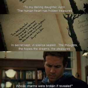 Quote from Jane Eyre from the film Definitely, Maybe...love how she ...
