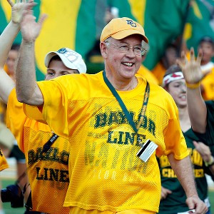 Ken Starr pictured here showing how awesome Baylor football is: