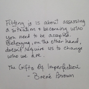 The Gift of Imperfections
