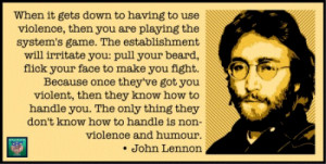 John Lennon: Nonviolence and humour!