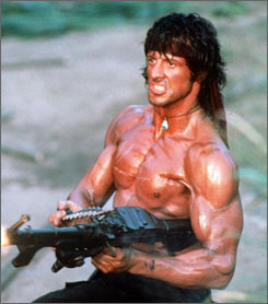 Sylvester Stallone, seen here in 1982's Rambo: First Blood, will shoot ...