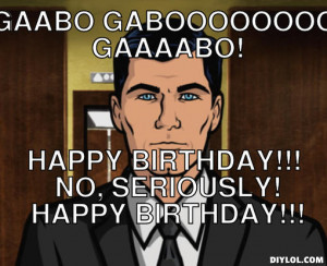 Happy Birthday Archer Meme HD Wallpaper