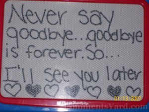 Never Say Goodbye Friendship Quotes