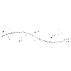 Like Stardust Glistening on Fairies Wings - Vinyl Wall Decal Quote ...