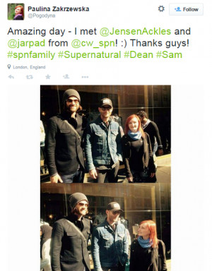 at 8:45pm a fan posts a pic with them. fan says “they are on a ...