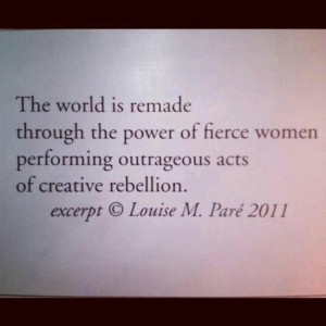 ve been seeing this alot. Makes me period to be am outspoken woman