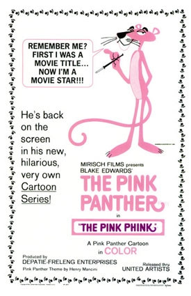 evolution of the Pink Panther cartoon character