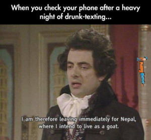 Funny Memes – When you check your phone after drunk texting