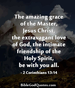 The amazing grace of the Master, Jesus Christ, the extravagant love of ...