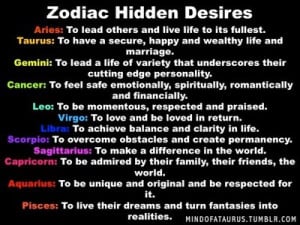 Zodiac Hidden desires ~ Astrology Quote